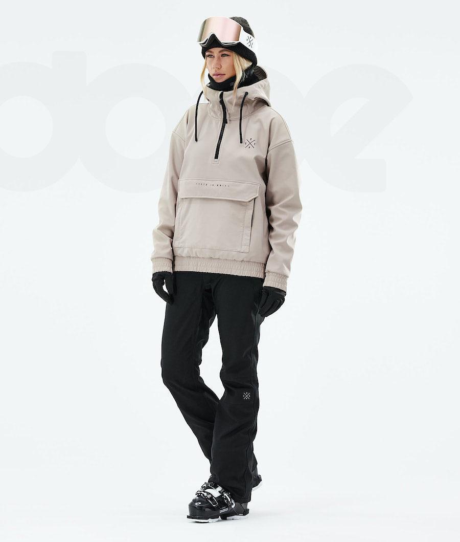 Beige Women's Dope Cyclone W 2021 Ski Jackets | NZ_D1093
