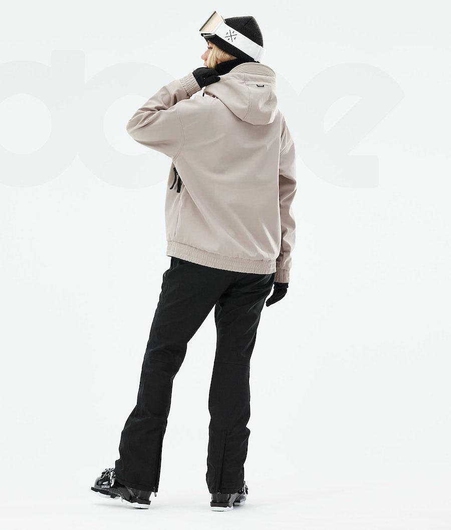 Beige Women's Dope Cyclone W 2021 Ski Jackets | NZ_D1093