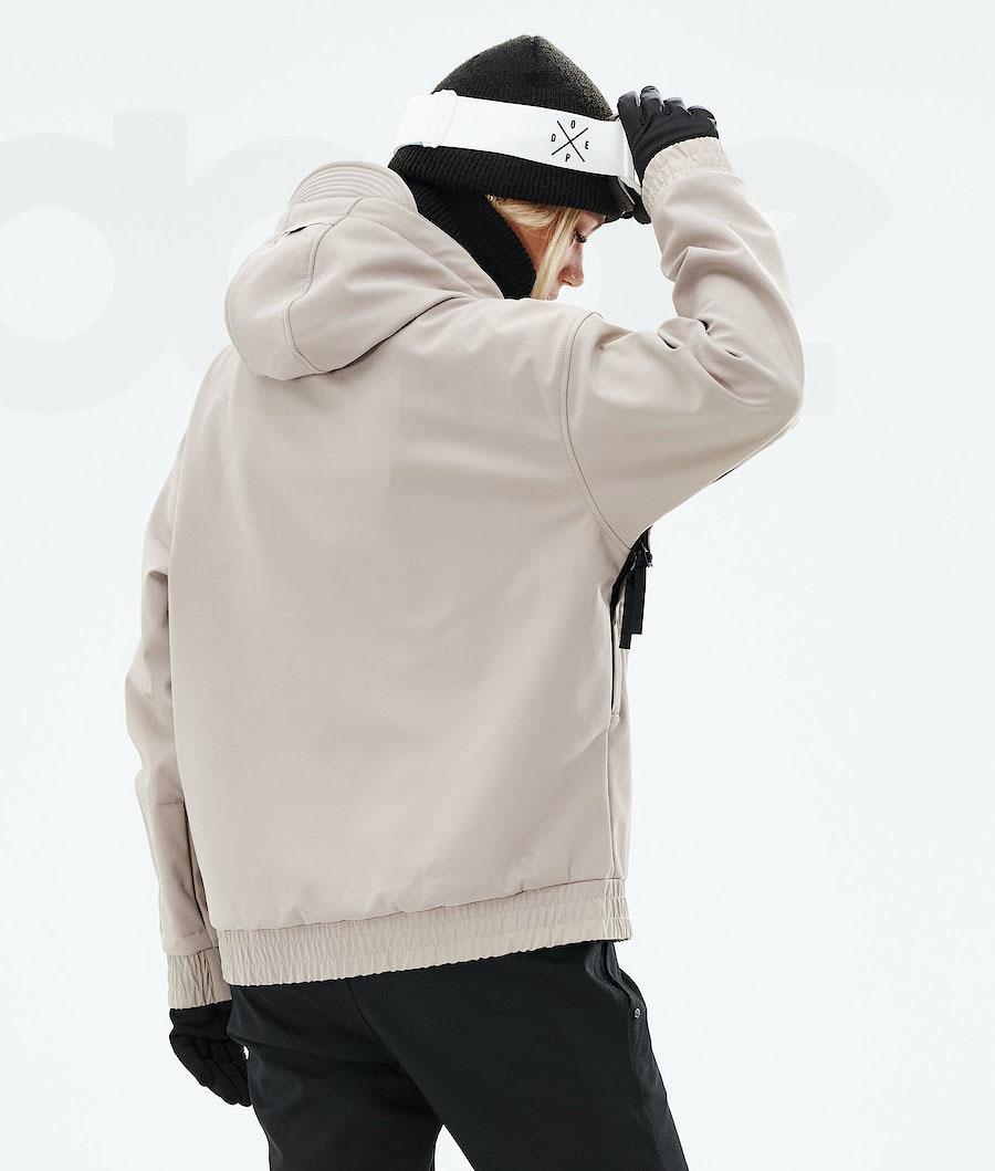 Beige Women's Dope Cyclone W 2021 Ski Jackets | NZ_D1093