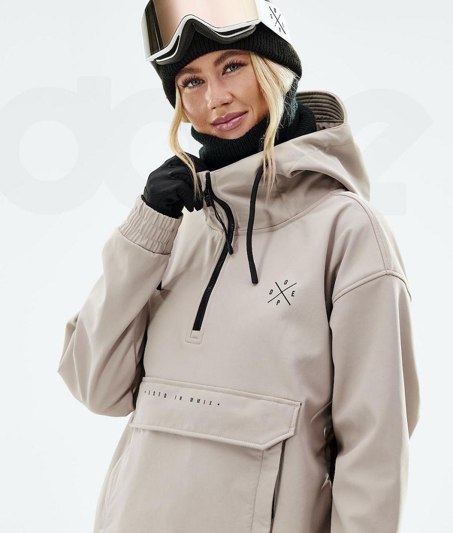 Beige Women's Dope Cyclone W 2021 Snowboard Jackets | NZ_D2315