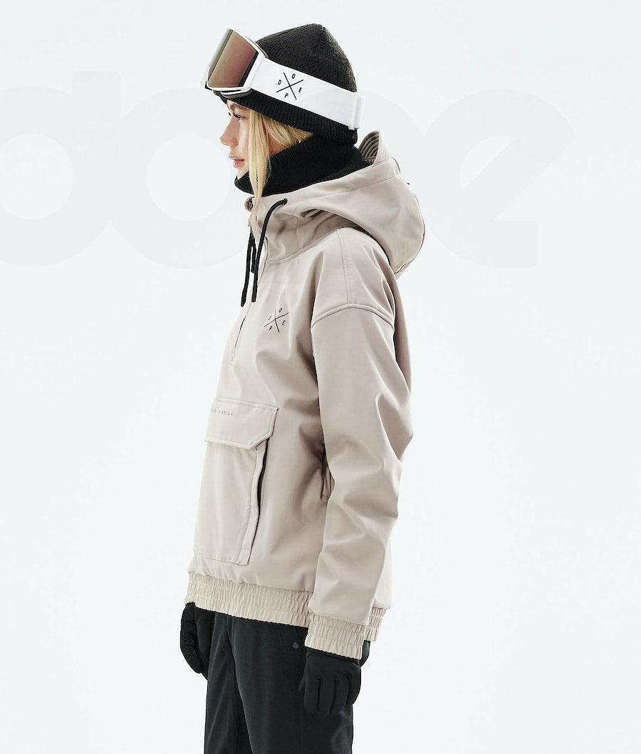 Beige Women's Dope Cyclone W 2021 Snowboard Jackets | NZ_D2315