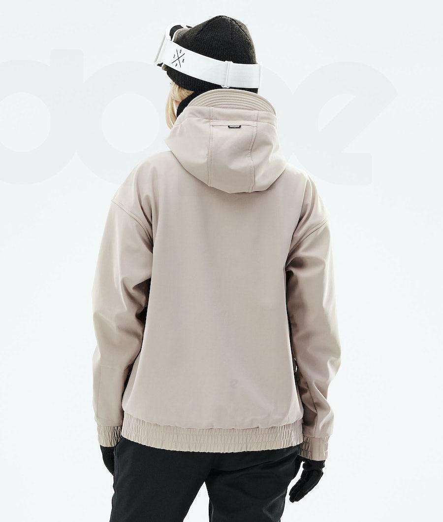 Beige Women's Dope Cyclone W 2021 Snowboard Jackets | NZ_D2315