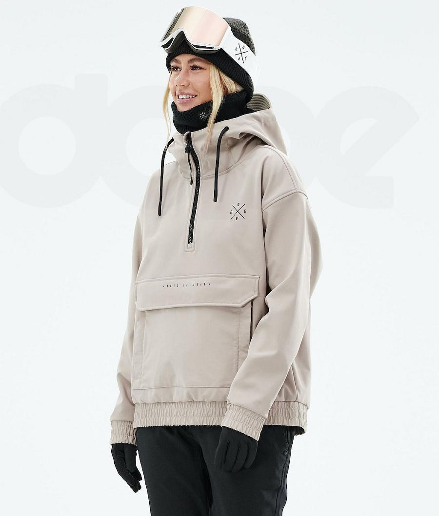 Beige Women\'s Dope Cyclone W 2021 Snowboard Jackets | NZ_D2315