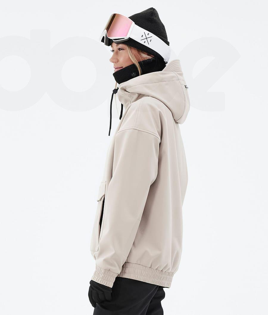 Beige Women's Dope Cyclone W Ski Jackets | NZ_D2004