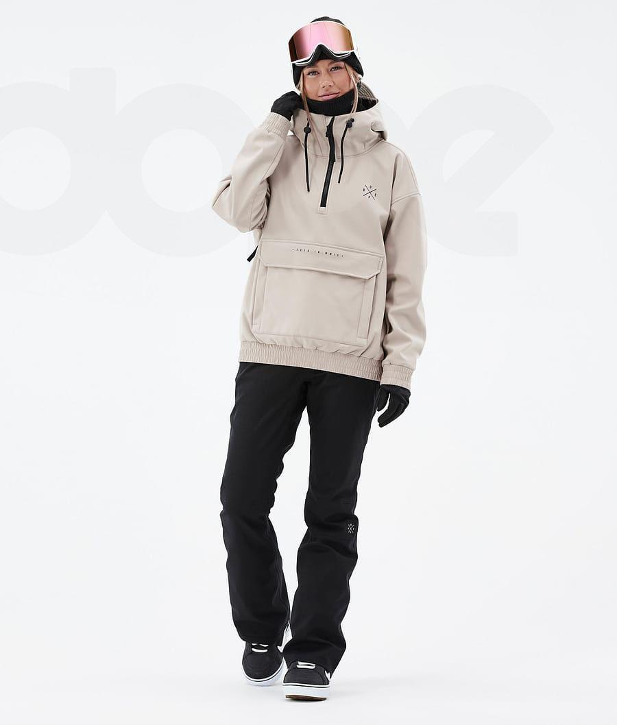Beige Women's Dope Cyclone W Snowboard Jackets | NZ_D2234