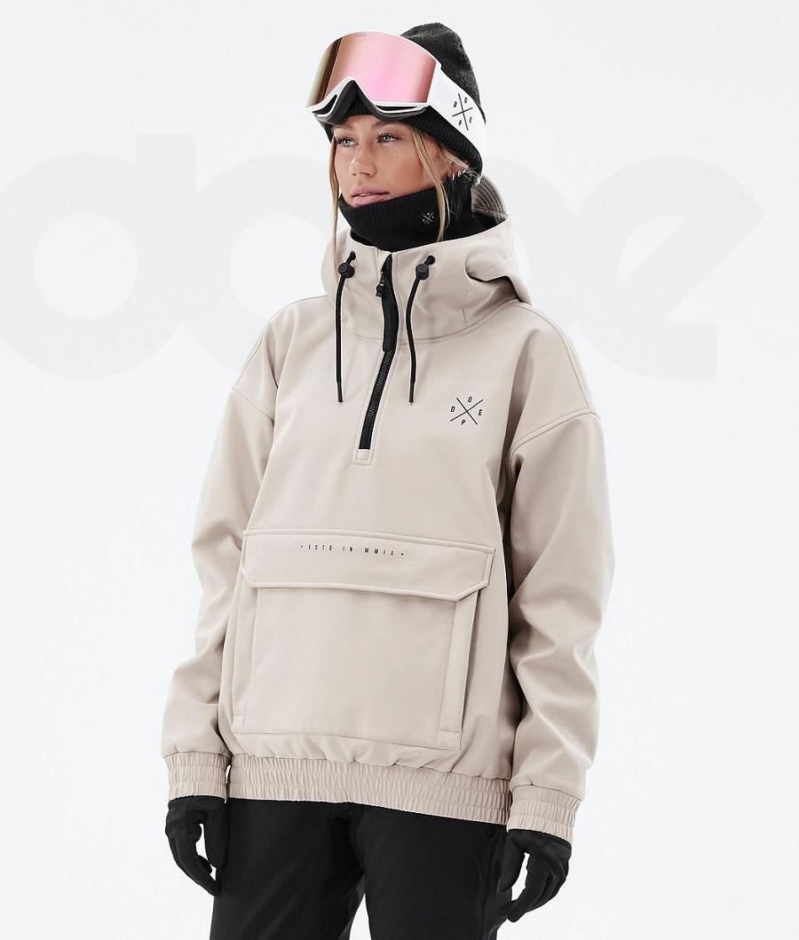Beige Women\'s Dope Cyclone W Snowboard Jackets | NZ_D2234