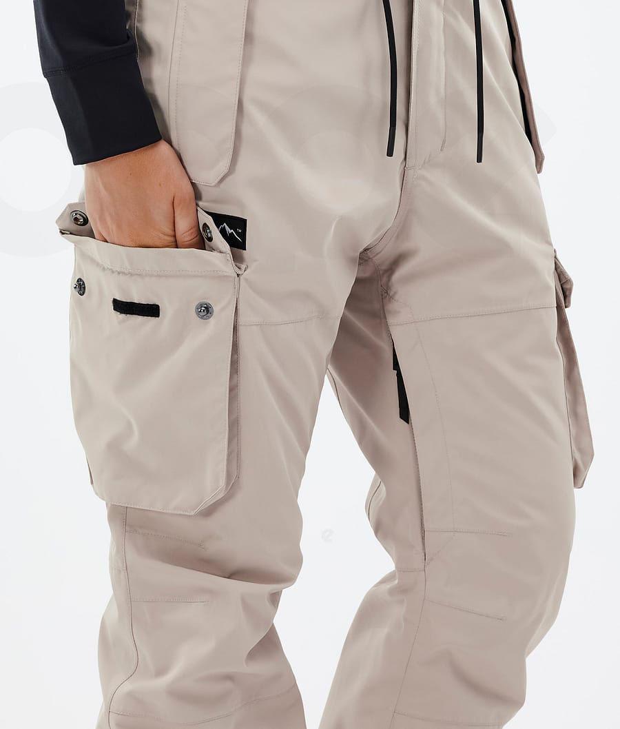 Beige Women's Dope Iconic W Snowboard Pants | NZ_D1874