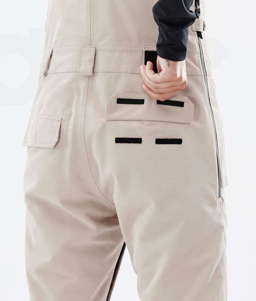 Beige Women's Dope Notorious B.I.B W Ski Pants | NZ_D2061