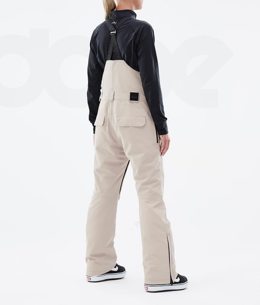 Beige Women's Dope Notorious B.I.B W Snowboard Pants | NZ_D2371