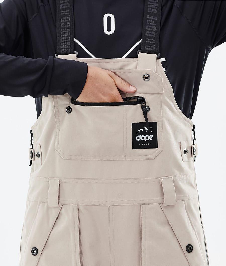 Beige Women's Dope Notorious B.I.B W Snowboard Pants | NZ_D2371