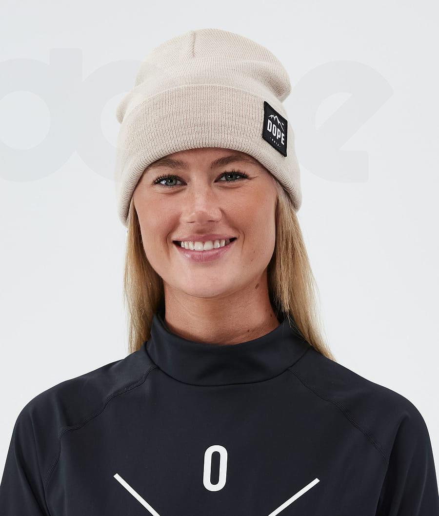 Beige Women's Dope Paradise Beanies | NZ_D1928