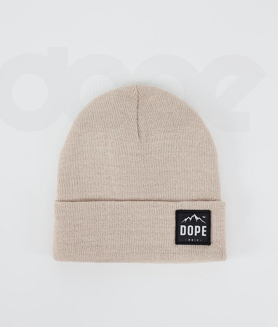 Beige Women\'s Dope Paradise Beanies | NZ_D1928