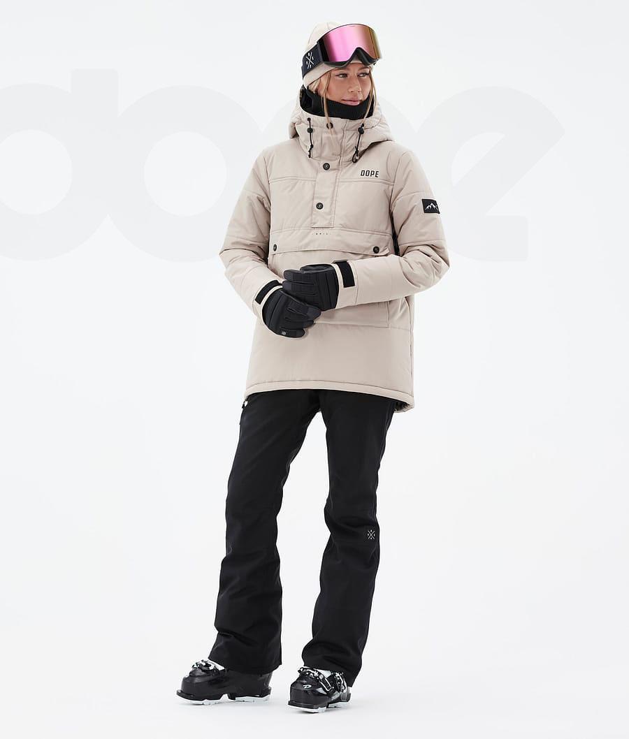 Beige Women's Dope Puffer W Ski Jackets | NZ_D1880