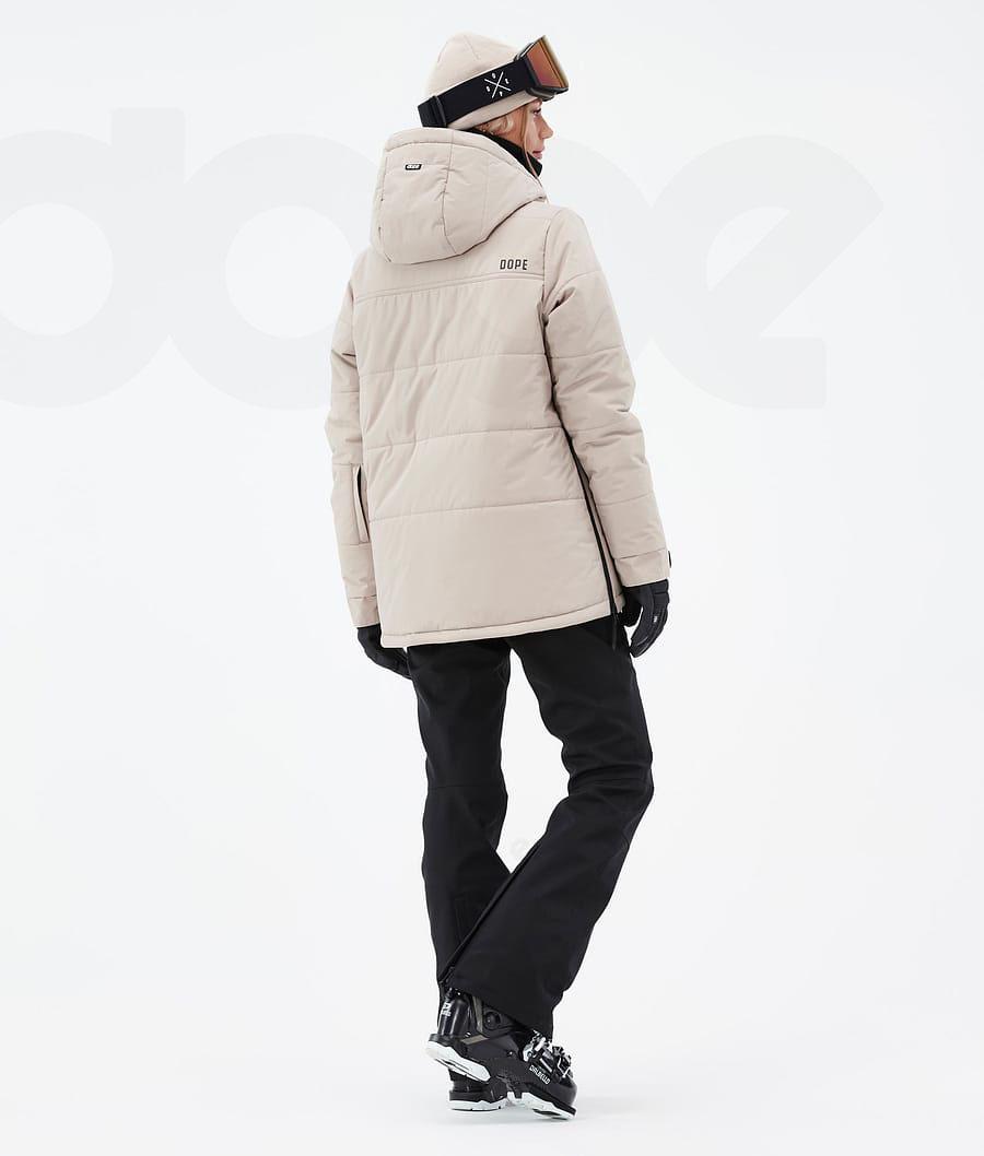 Beige Women's Dope Puffer W Ski Jackets | NZ_D1880
