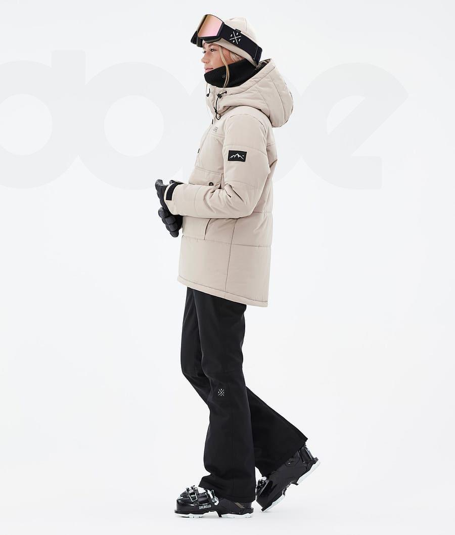Beige Women's Dope Puffer W Ski Jackets | NZ_D1880