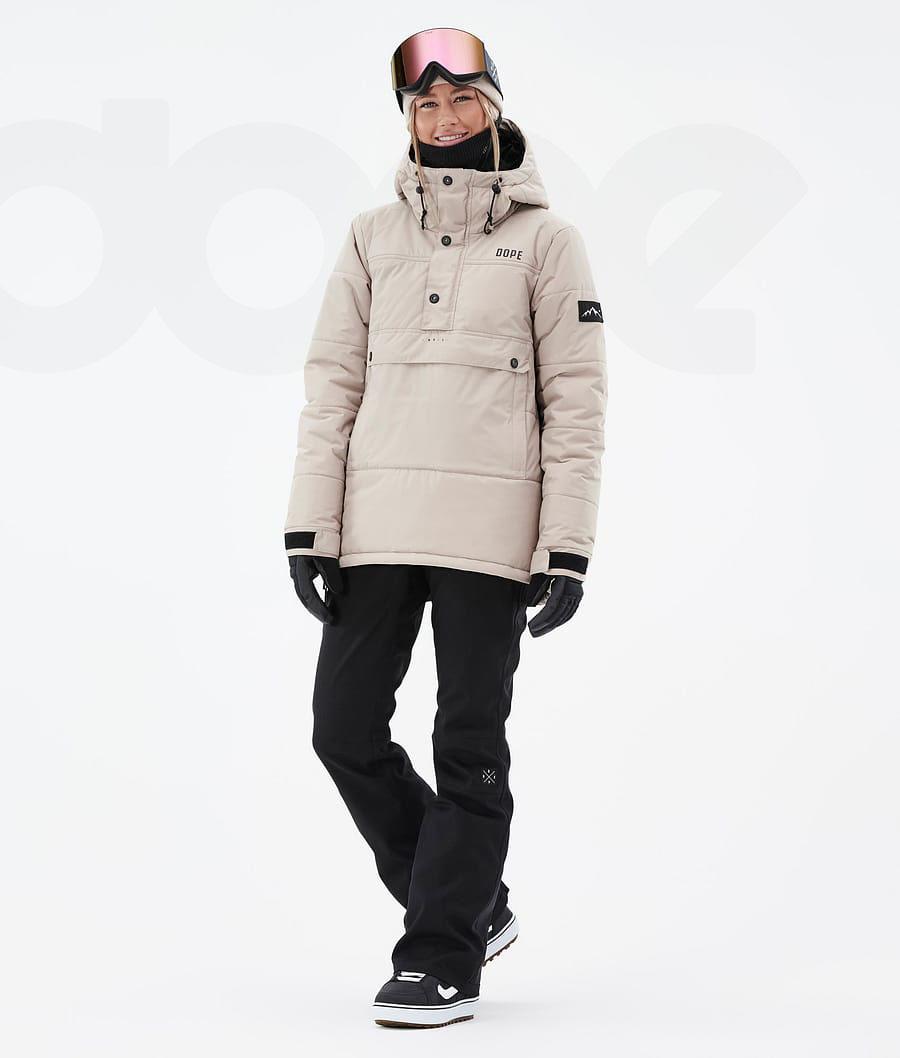 Beige Women's Dope Puffer W Snowboard Jackets | NZ_D2198