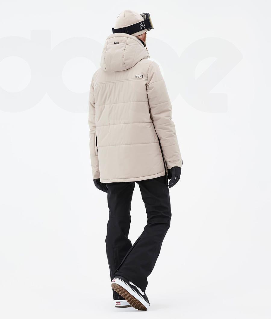 Beige Women's Dope Puffer W Snowboard Jackets | NZ_D2198