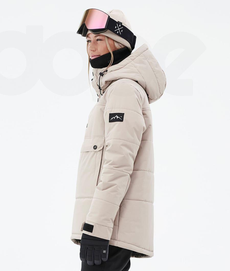 Beige Women's Dope Puffer W Snowboard Jackets | NZ_D2198