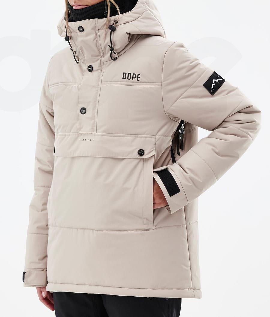 Beige Women's Dope Puffer W Snowboard Jackets | NZ_D2198