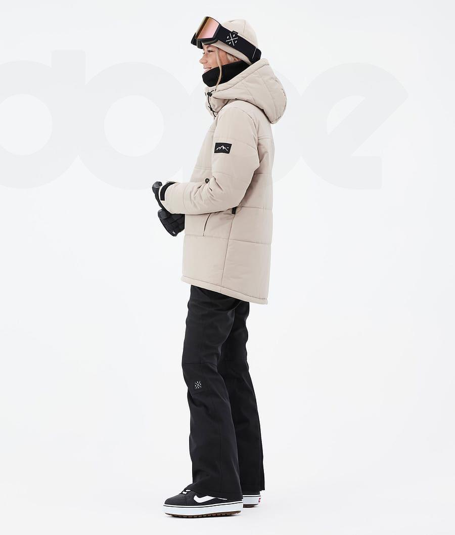 Beige Women's Dope Puffer W Snowboard Jackets | NZ_D2198