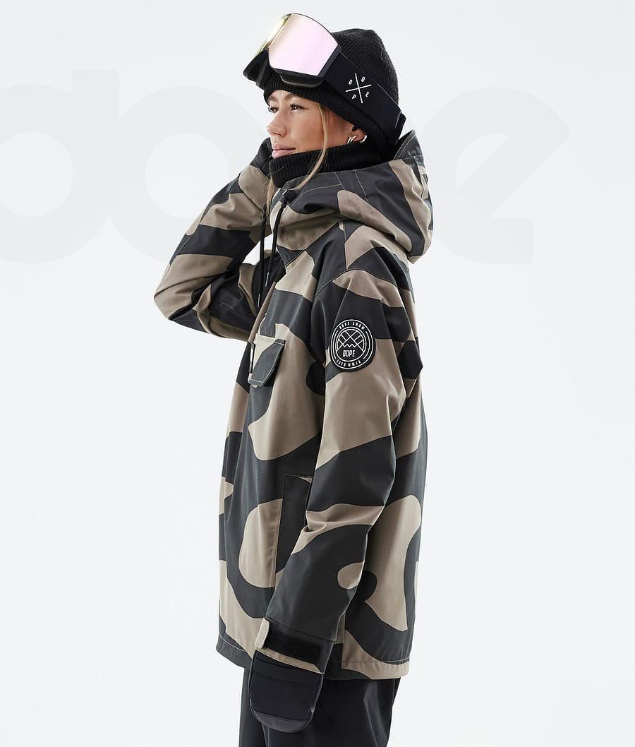Black / Brown Women's Dope Blizzard W Ski Jackets | NZ_D2498