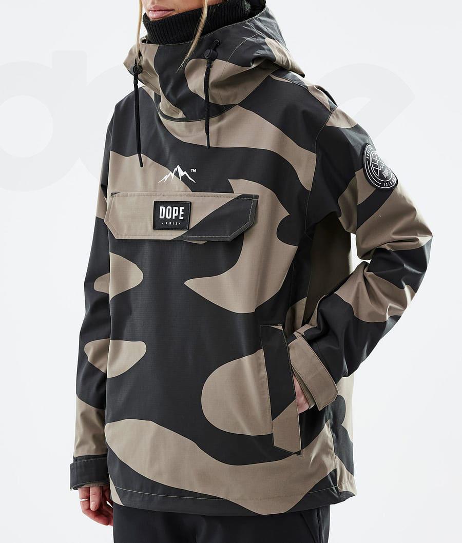 Black / Brown Women's Dope Blizzard W Ski Jackets | NZ_D2498