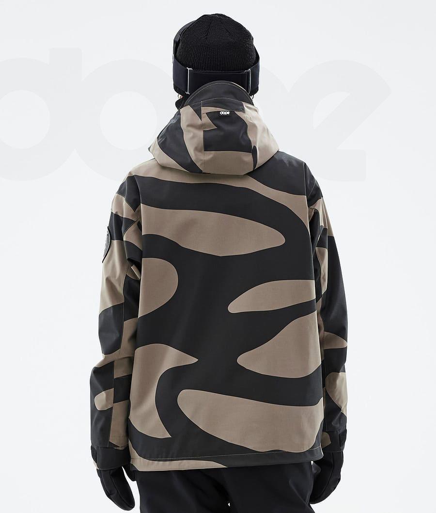 Black / Brown Women's Dope Blizzard W Ski Jackets | NZ_D2498