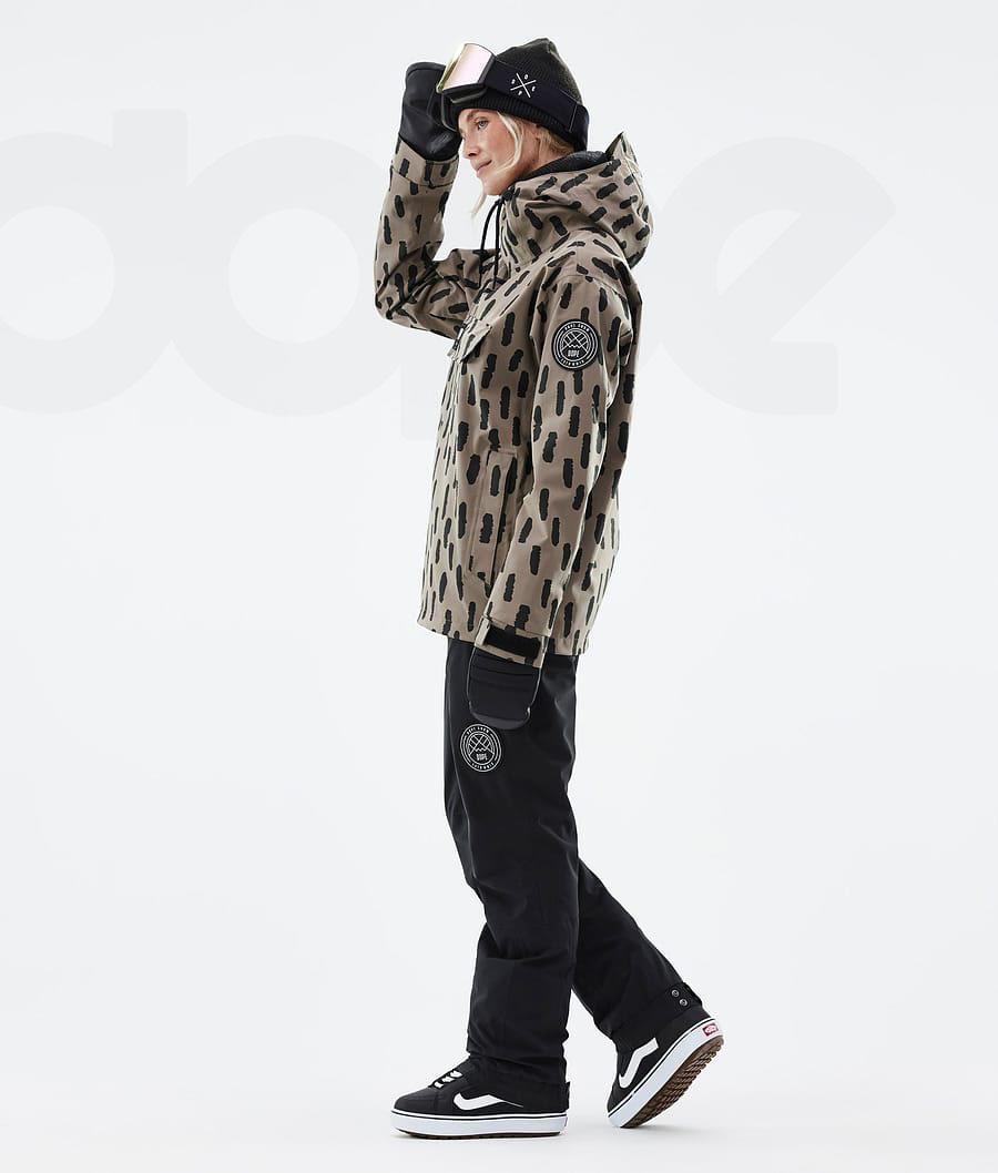Black / Brown Women's Dope Blizzard W Snowboard Jackets | NZ_D1185