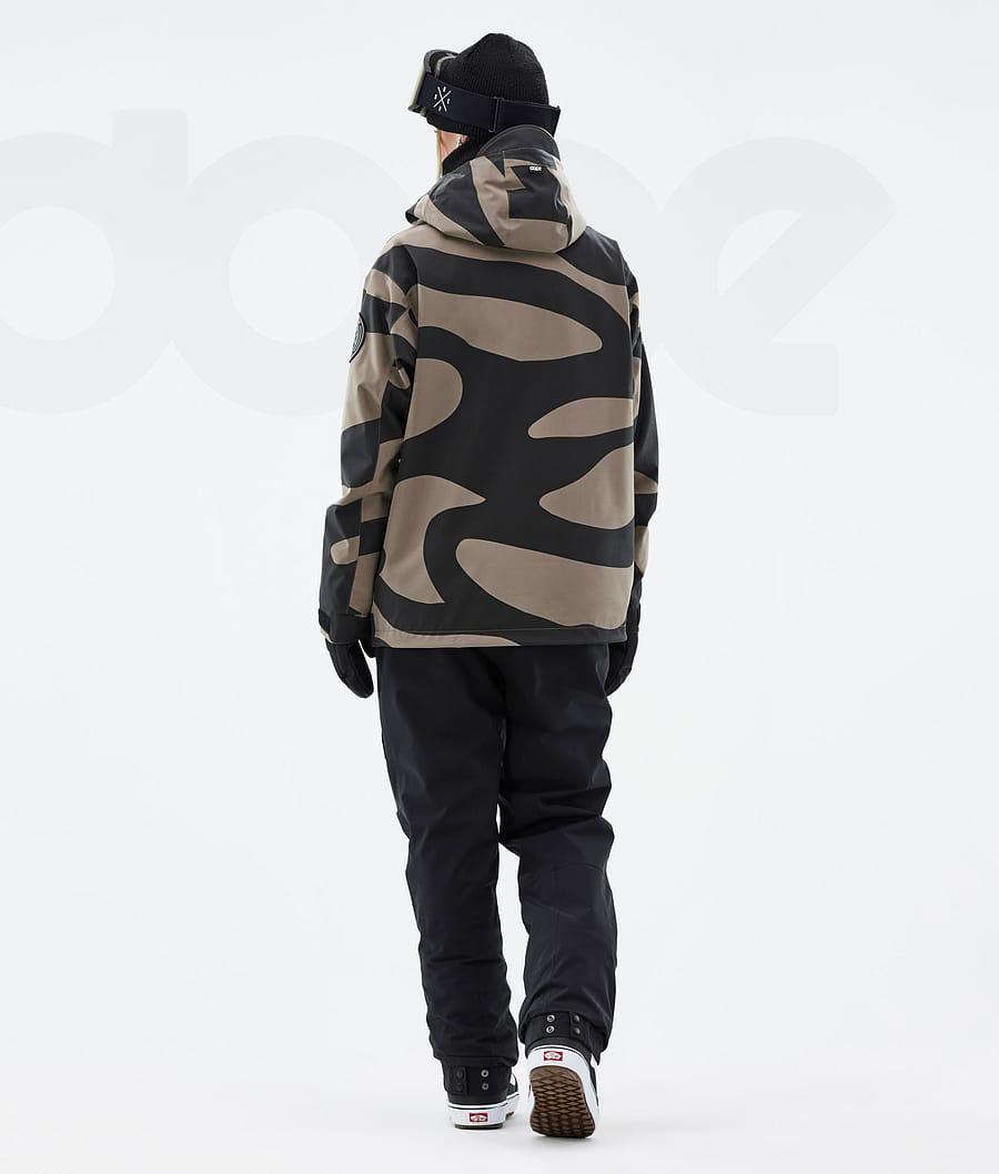 Black / Brown Women's Dope Blizzard W Snowboard Jackets | NZ_D1577