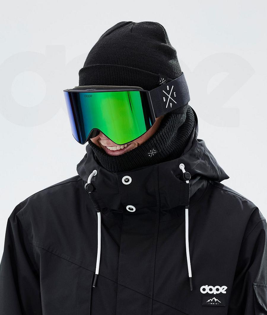 Black / Green Men's Dope Sight Goggles | NZ_D1096