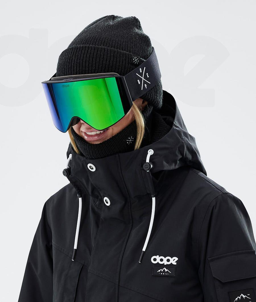Black / Green Men's Dope Sight Goggles | NZ_D1096