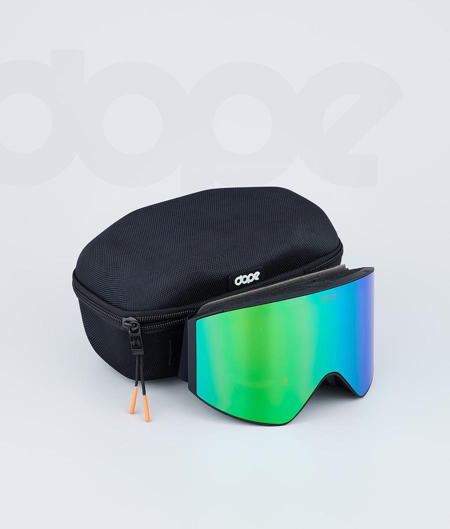 Black / Green Men's Dope Sight Goggles | NZ_D1096