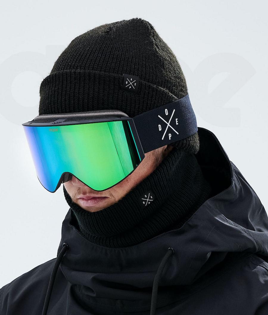 Black / Green Women's Dope Sight 2021 Goggles | NZ_D2053