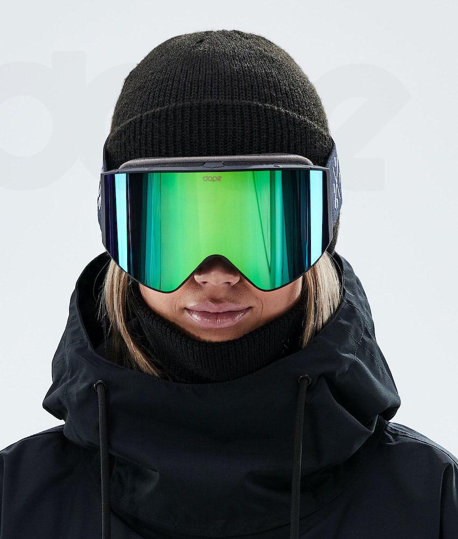 Black / Green Women's Dope Sight 2021 Goggles | NZ_D2053