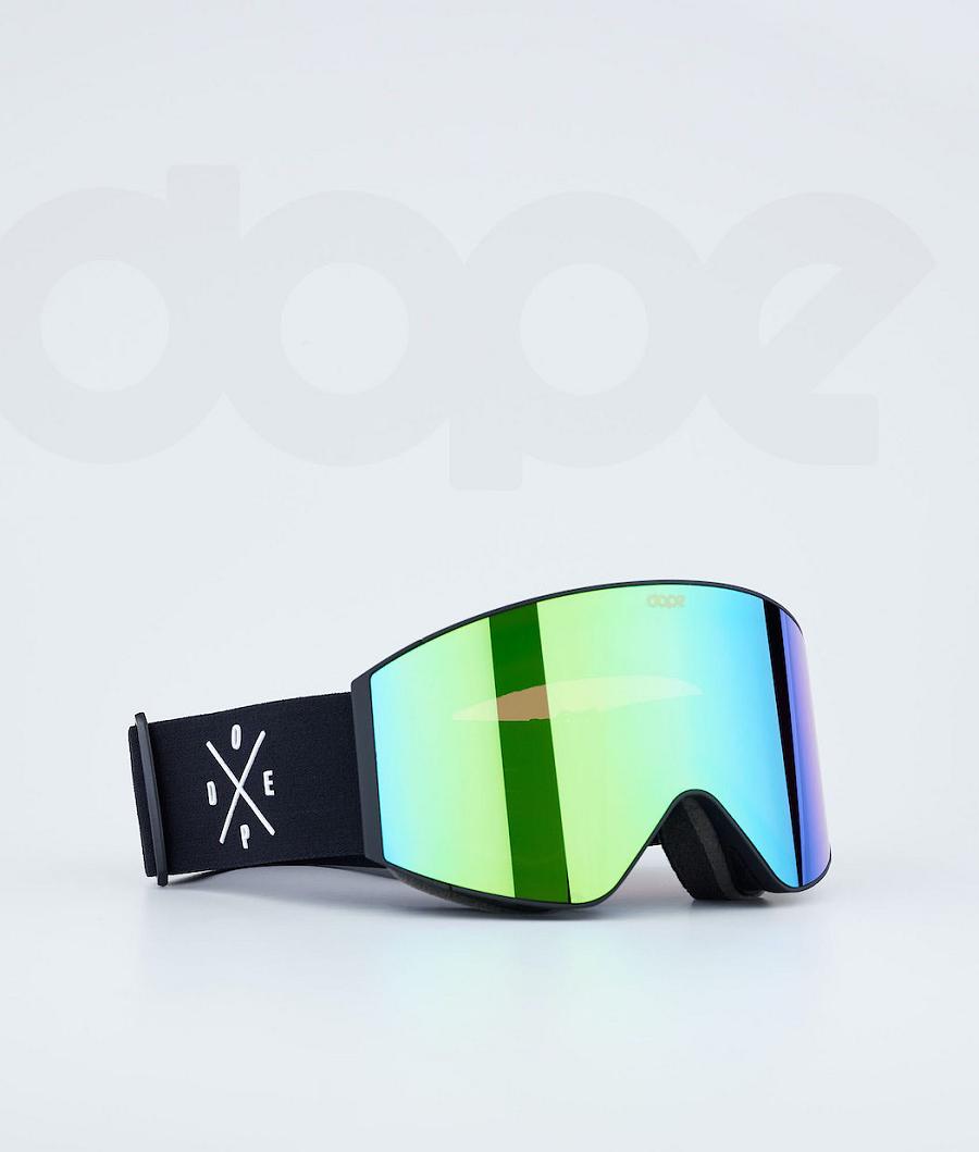 Black / Green Women\'s Dope Sight 2021 Goggles | NZ_D2053
