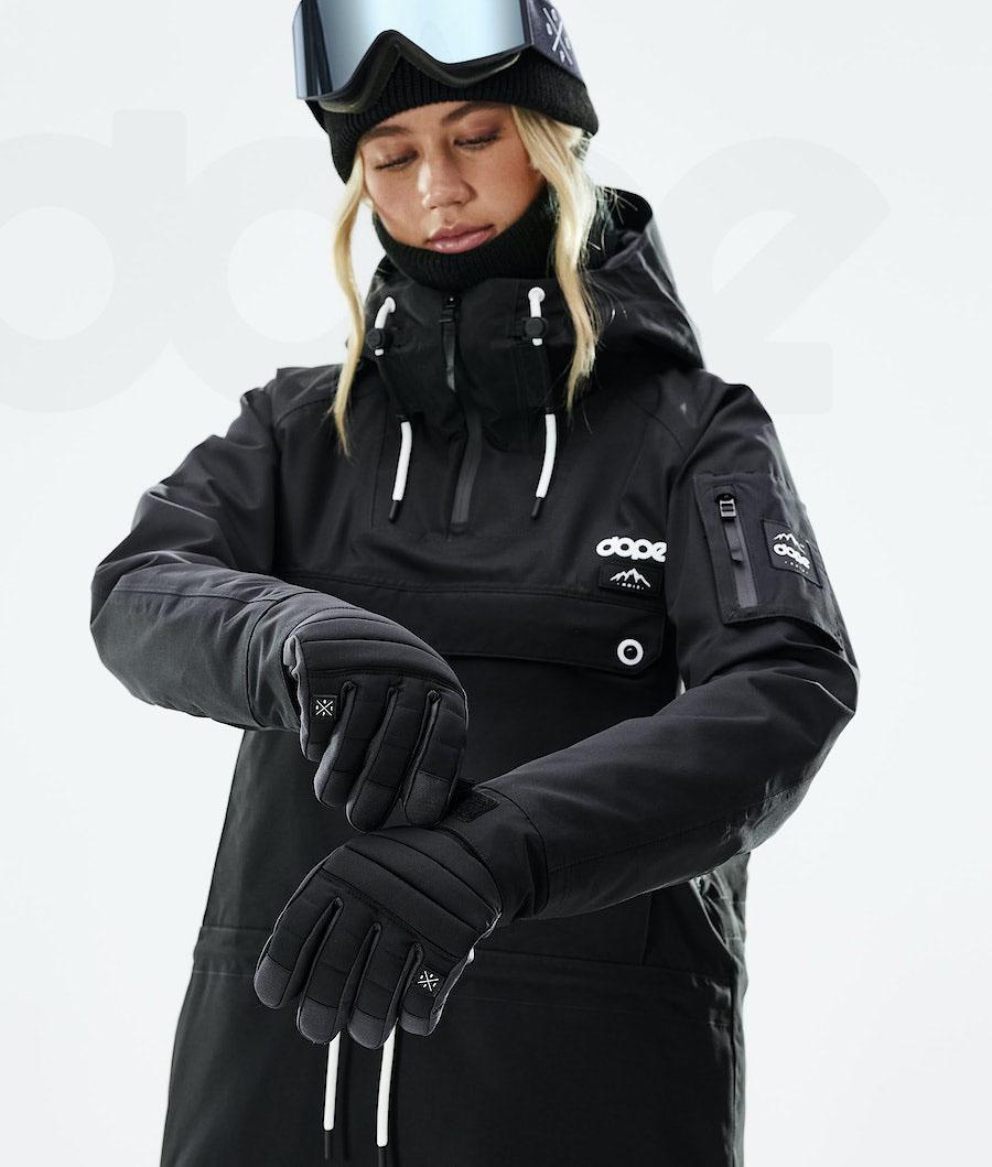 Black Men's Dope Ace 2021 Snowboard Gloves | NZ_D1912