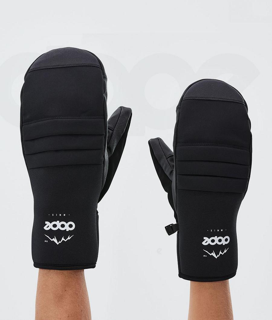 Black Men\'s Dope Ace Snowboard Gloves | NZ_D2146