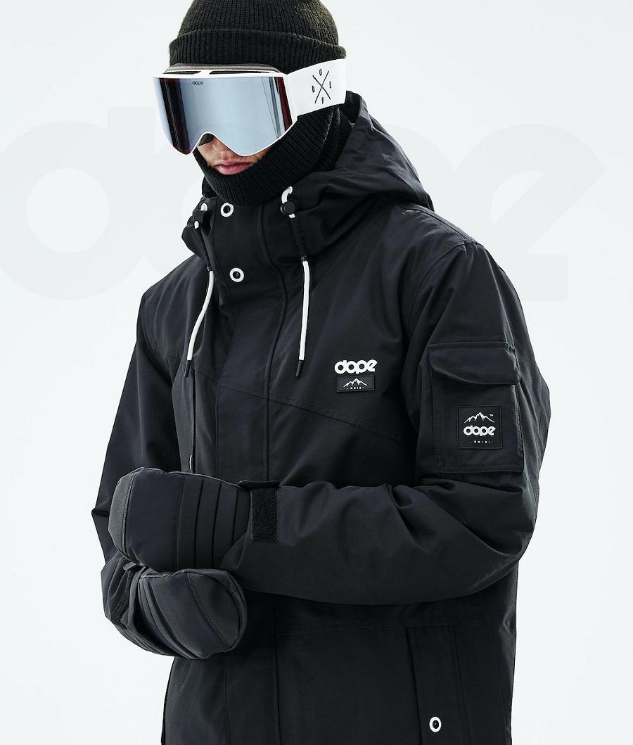 Black Men's Dope Adept 2019 Snowboard Jackets | NZ_D1631