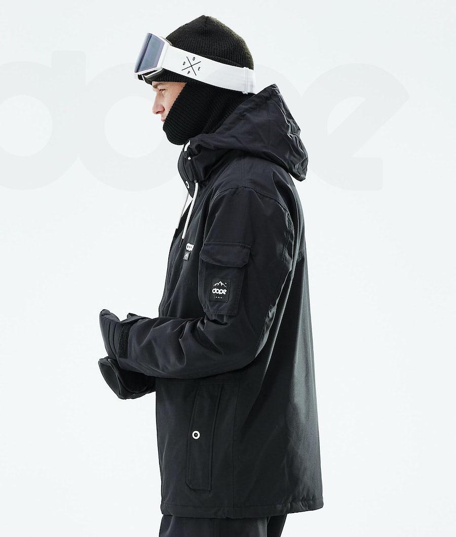 Black Men's Dope Adept 2019 Snowboard Jackets | NZ_D1631
