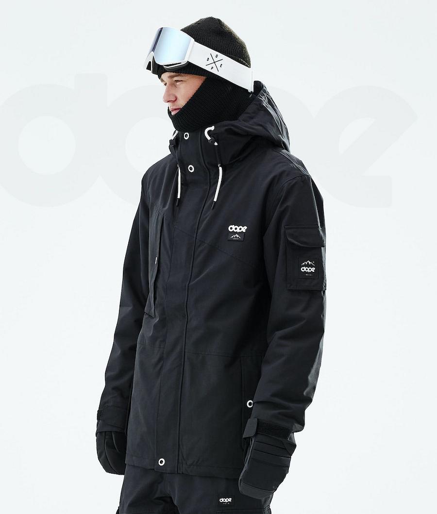 Black Men\'s Dope Adept 2019 Snowboard Jackets | NZ_D1631