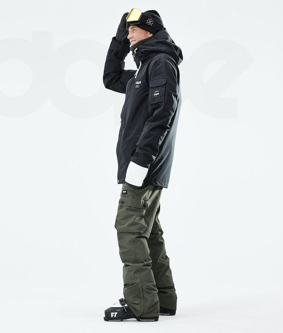 Black Men's Dope Adept 2021 Ski Jackets | NZ_D2247