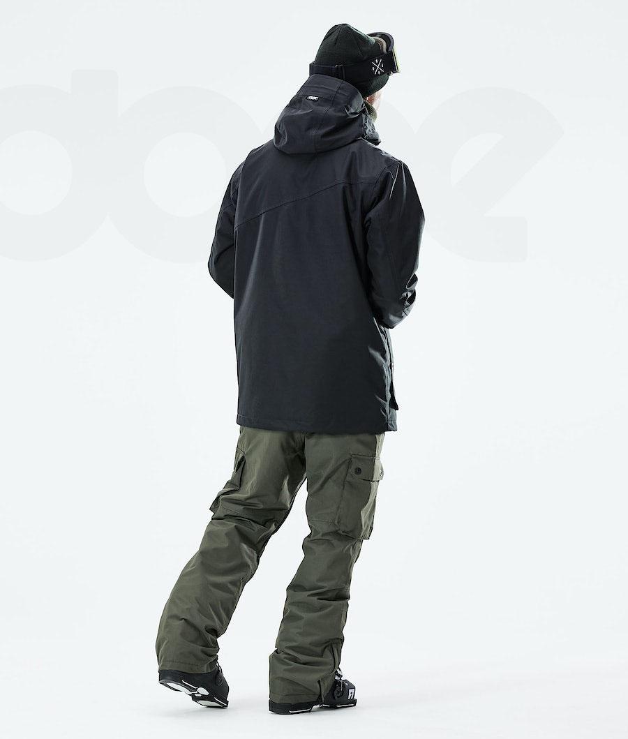 Black Men's Dope Adept 2021 Ski Jackets | NZ_D2247