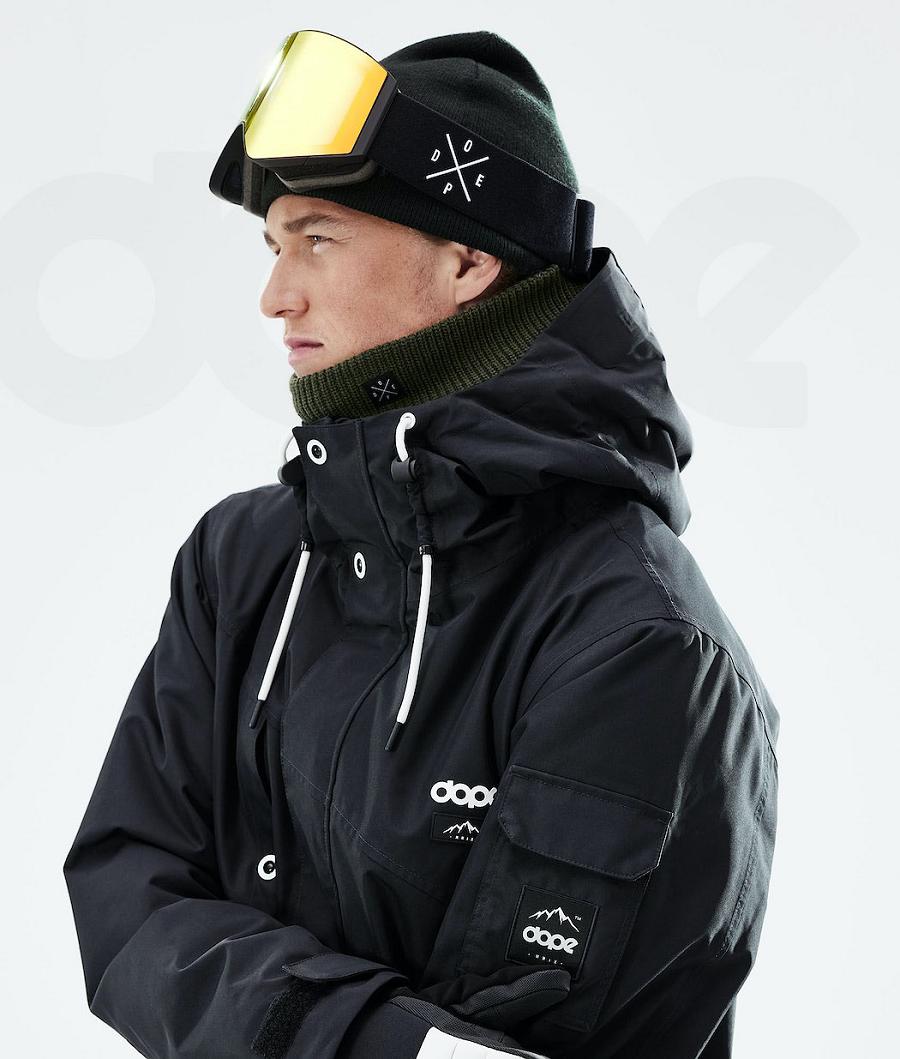 Black Men's Dope Adept 2021 Snowboard Jackets | NZ_D1293