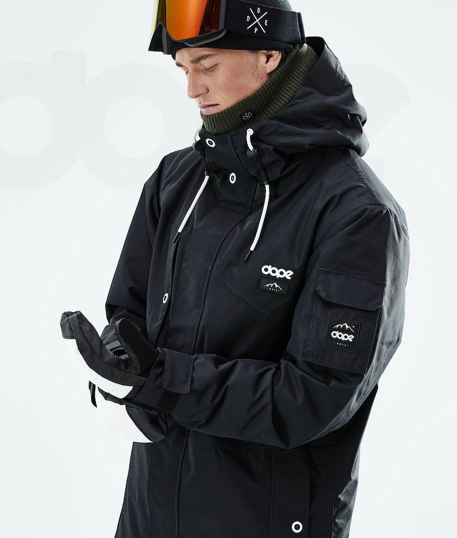 Black Men's Dope Adept 2021 Snowboard Jackets | NZ_D1293