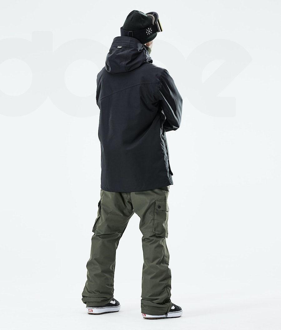 Black Men's Dope Adept 2021 Snowboard Jackets | NZ_D1293