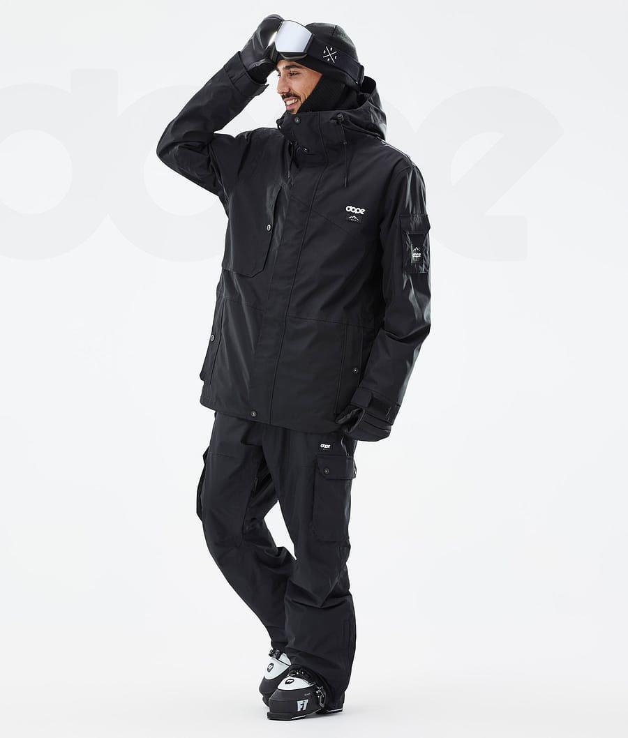 Black Men's Dope Adept Ski Jackets | NZ_D1526