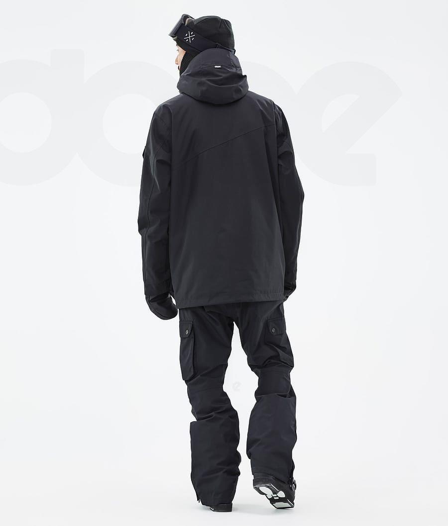 Black Men's Dope Adept Ski Jackets | NZ_D1526