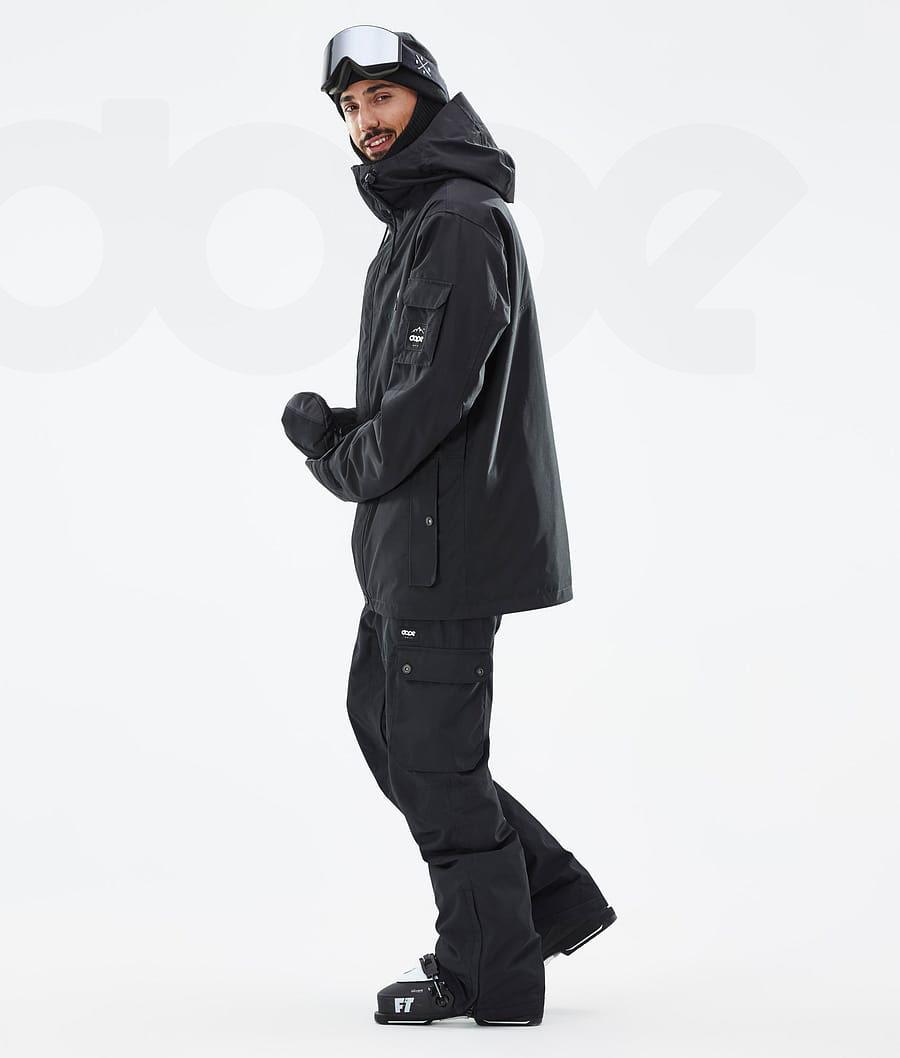 Black Men's Dope Adept Ski Jackets | NZ_D1526