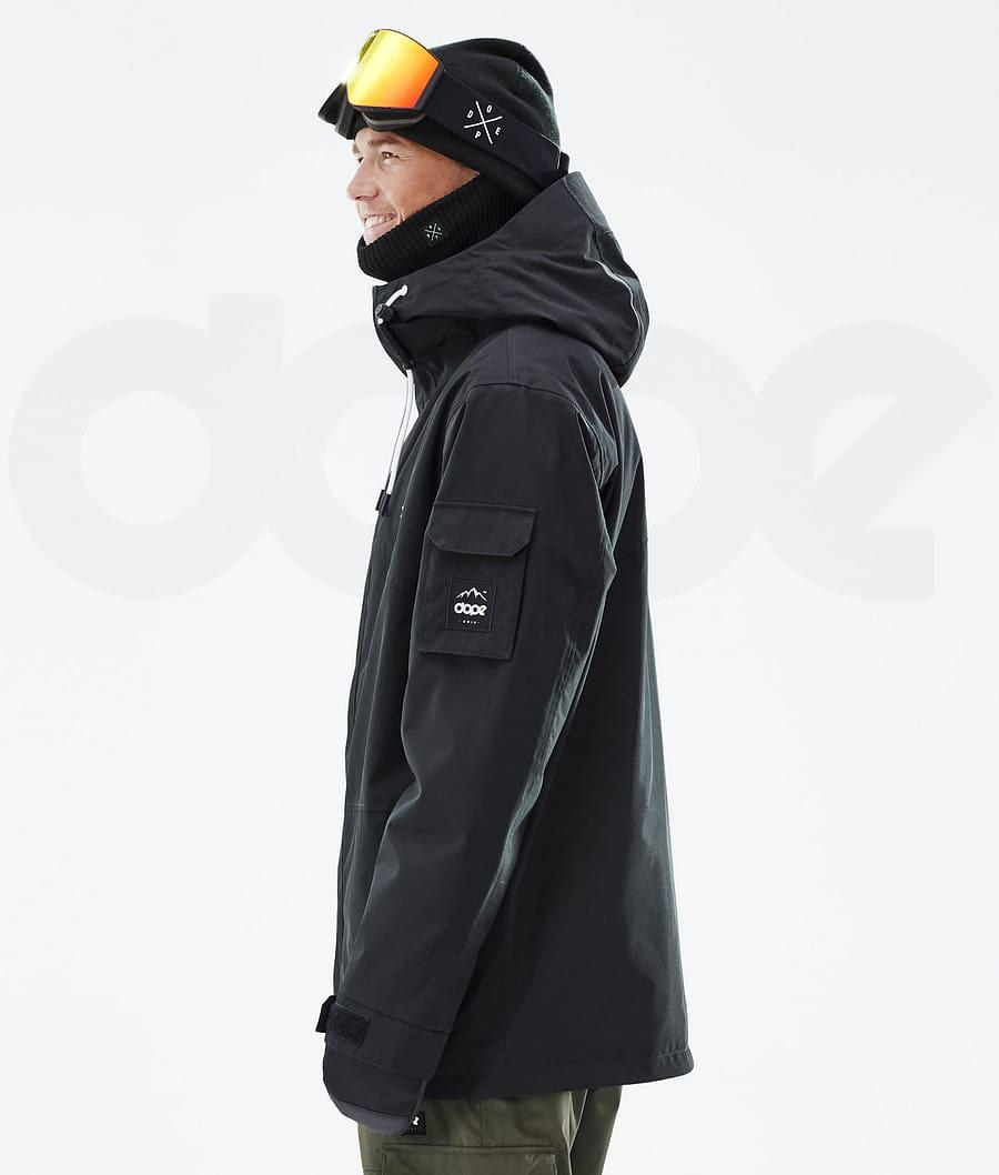 Black Men's Dope Adept Ski Jackets | NZ_D1876