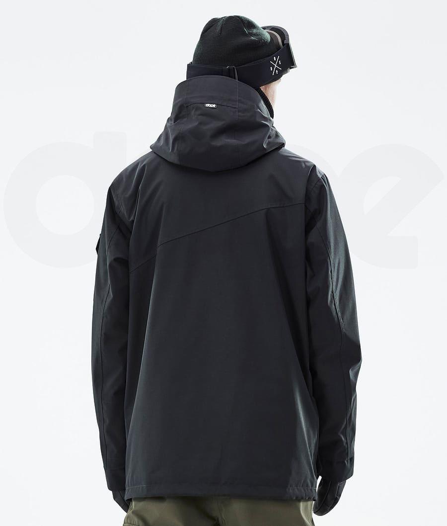 Black Men's Dope Adept Ski Jackets | NZ_D1876